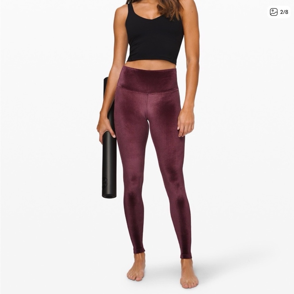 Lululemon Velvet Leggings - EUC Size 12 - Picture 2 of 7